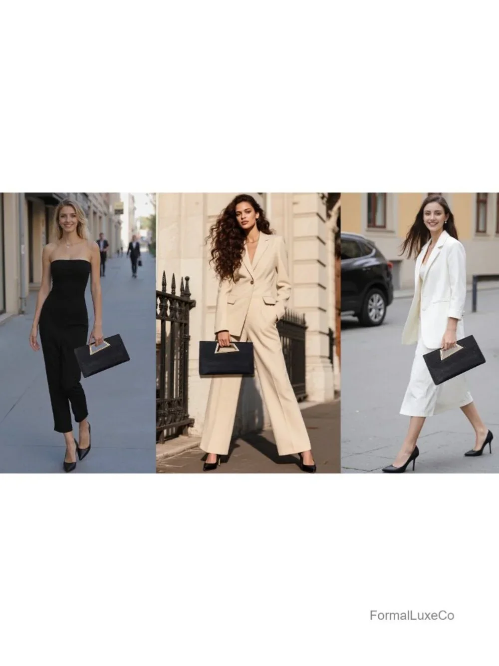 Clutch Purse for Women - PU Leather Glitter Fashion Handbag for Evening Party